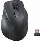 エレコム　ワイヤレスマウス　静音　２．４ＧＨｚ　５ボタン　抗菌　ブラック