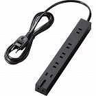 エレコム　超強力磁石タップ　６個口（内３ピン１）２ｍ　ブラック