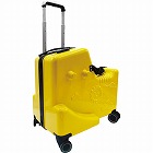 子供が乗れるスーツケース　レモンイエロー