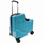 子供が乗れるスーツケース　ソーダブルー
