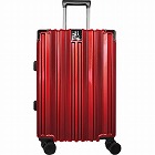 日本製スーツケース　ワインレッド