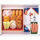 「小田口屋」彩りさつま揚げ・「鳴海屋」無着色辛子明太子詰合せ　☆