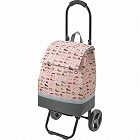 ネコ柄ショッピングカート　ピンク