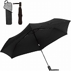 自動開閉６本骨カーボン雨傘　形状安定　ブラック