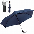 自動開閉６本骨カーボン雨傘　形状安定　ネイビー