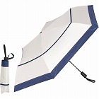 自動開閉晴雨兼用傘　超軽量カーボン　ボーダー　オフ×ネイビー