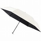 ウラワザ晴雨兼用折りたたみ日傘　無地オフホワイト