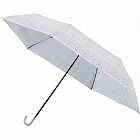 ビューティーシールド晴雨兼用折りたたみ日傘　チェックペールピンク