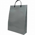 無地ビニールバッグＬ　シルバー