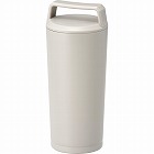 ハンドル付ステンレスタンブラー（３６０ｍｌ）　グレージュ