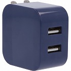 ２ポートＵＳＢアダプター（３．４Ａ）　ネイビー