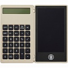 電卓付き電子メモ（４．４インチ）　グレージュ
