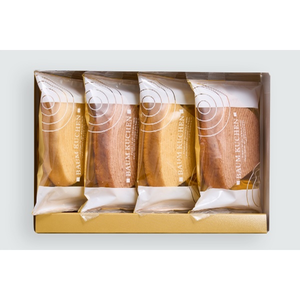 なだ万監修　絆のかさなりバウムクーヘン詰め合わせ　大納言＆和三盆　☆