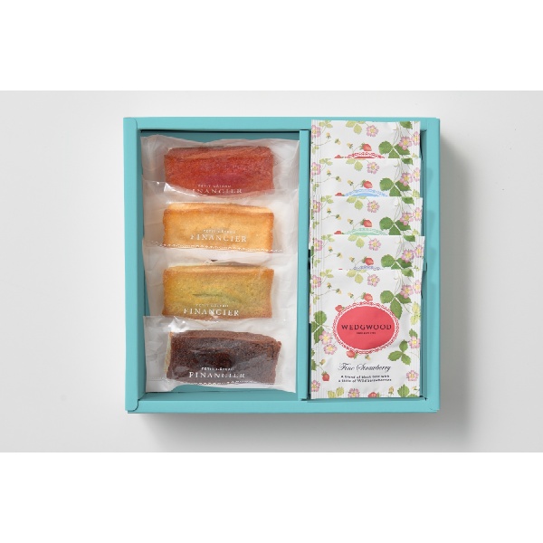 フィナンシェ＆ウェッジウッド　ワイルドストロベリーティーバッグアソート　9個　☆