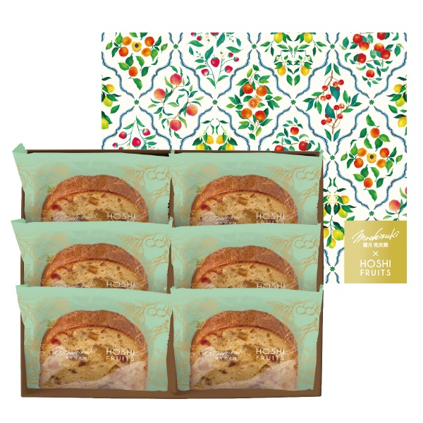 望月シェフ×ホシフルーツ　７種のフルーツが詰まった「デザートパウンドケーキ」　6個　☆